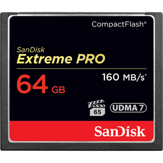 SanDisk 64GB Extreme Pro CompactFlash Memory Card (160MB/s)