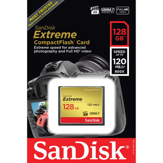 SanDisk 128GB Extreme CompactFlash Memory Card