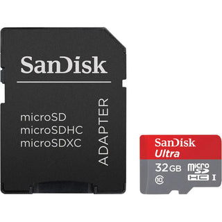 SanDisk 32GB Ultra UHS-I microSDHC Memory Card with SD Adapter