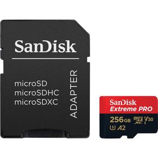 SanDisk 256GB Extreme PRO UHS-I microSDXC Memory Card with SD Adapter