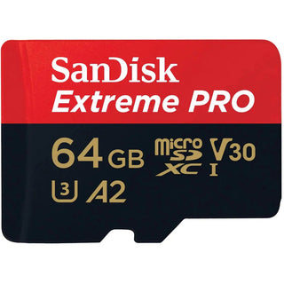 SanDisk 64GB Extreme PRO UHS-I microSDXC Memory Card with SD Adapter