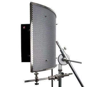 A microphone stand is not included