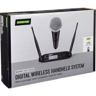 Shure GLXD24+ Dual-Band Wireless Vocal System with SM58 Microphone