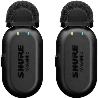 Shure MoveMic Two Receiver Kit 2-Person Clip-On Wireless Microphone System for Mobile Devices and Cameras