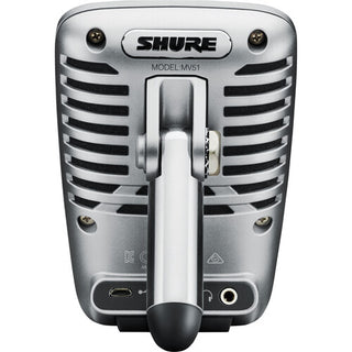 Shure MOTIV MV51 Large-Diaphragm Cardioid USB Microphone for Computers and iOS Devices