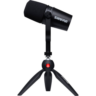 Shure MV7 Podcast Microphone Kit with Mini Tabletop Tripod