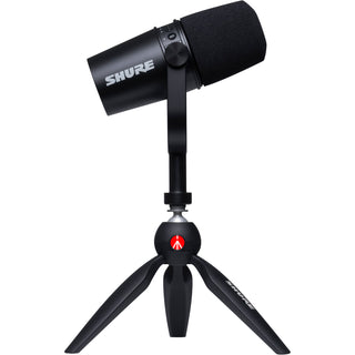 Shure MV7 Podcast Microphone Kit with Mini Tabletop Tripod