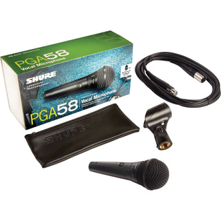 Shure PGA58-XLR Cardioid Dynamic Vocal Microphone with XLR-to-XLR Cable