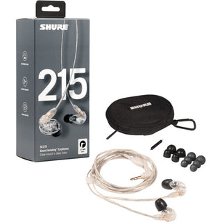 Shure SE215 Sound Isolating Earphones - Clear Finish