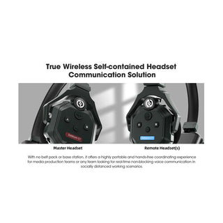 Hollyland Solidcom C1-8S Full-Duplex Wireless DECT Intercom System with 8 Headsets