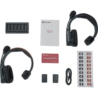 Hollyland Solidcom SE Global 2S 2-Person Full-Duplex Single-Ear Noise-Canceling Headset Intercom System (2.4 GHz)