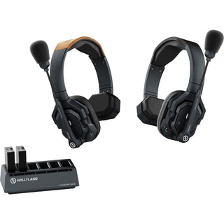 Hollyland Solidcom SE Global 2S 2-Person Full-Duplex Single-Ear Noise-Canceling Headset Intercom System (2.4 GHz)