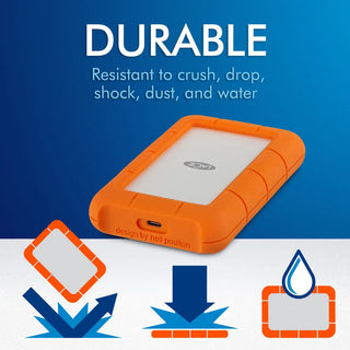 LaCie 1TB Rugged USB 3.1 Gen 1 Type-C External Hard Drive