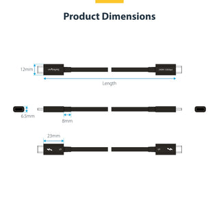 StarTech Thunderbolt 5 Cable (0.5m)