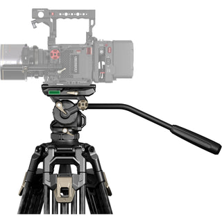 Tilta 75mm Cine Fluid Head with 2-Stage One-Touch Carbon Fibre Tripod System (8kg Load, Space Grey)