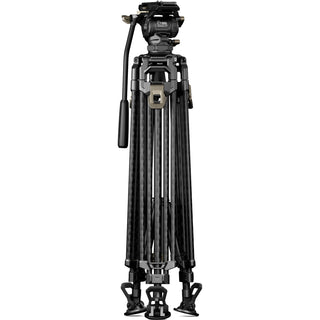 Tilta 75mm Cine Fluid Head with 2-Stage One-Touch Carbon Fibre Tripod System (8kg Load, Space Grey)