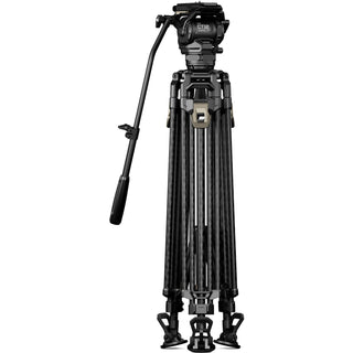 Tilta CT12 75mm Cine Fluid Head With 2-Stage One-Touch Carbon Fibre Tripod System (12kg Load, Space Grey)