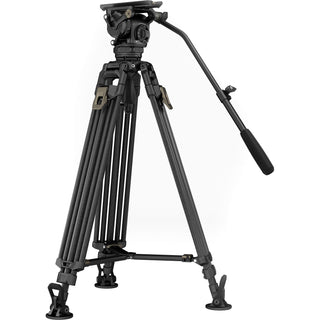 Tilta CT12 75mm Cine Fluid Head With 2-Stage One-Touch Carbon Fibre Tripod System (12kg Load, Space Grey)