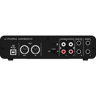 Behringer U-PHORIA UMC204HD - USB 2.0 Audio Interface