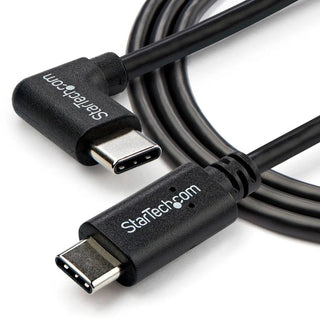 StarTech Right-Angled USB-C Male to Straight USB-C Male Cable (1m)