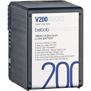 bebob V200MICRO 14.4V / 196Wh micro V-Mount Li-Ion Battery