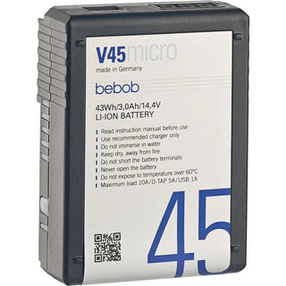 bebob V45MICRO 14.4V / 43Wh micro V-Mount Li-Ion Battery