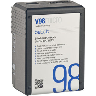 bebob V98MICRO 14.4V / 98Wh micro V-Mount Li-Ion Battery