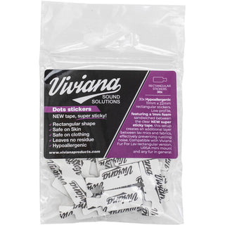 Viviana Dots Premium Soft Foam Lavalier Stickers (30-Pack, Rectangular)