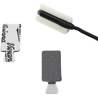 Viviana Fur for Lavalier Microphones (Rectangular, Black & White)