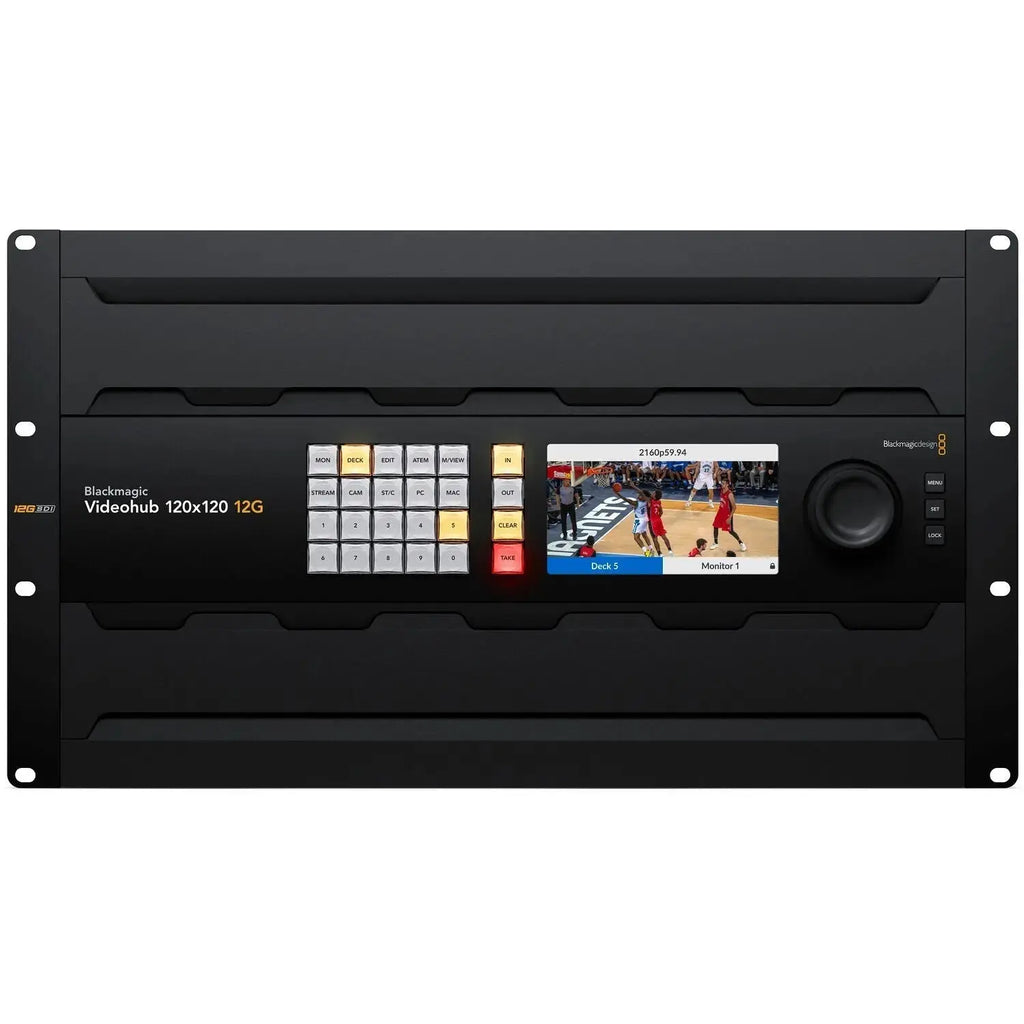 Blackmagic Design Videohub 120x120 12G Zero-Latency Video Router ...