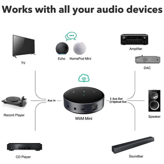 WiiM Mini AirPlay2 Wireless Audio Streamer