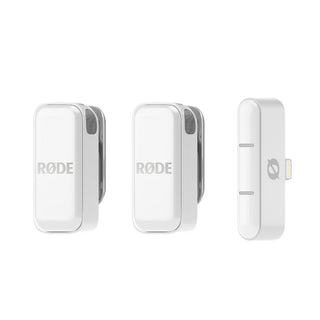 RODE Wireless Micro Ultra-Compact Digital Wireless Microphone System (Lightning, White)