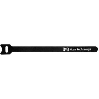 Hosa Technology WTI-508 Hook & Loop Cable Ties 0.5 x 8" (Black, 50-Pack)