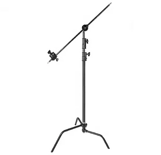 Xlite Turtle Base C Stand Black With Arm & 2 Grip Heads