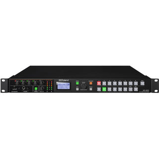 Roland 6-Channel HD Video Switcher with Audio Mixer & PTZ Camera Control (1 RU)