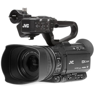 JVC GY-HM250E UHD 4K Streaming Camcorder with Built-in Lower-Thirds Graphics