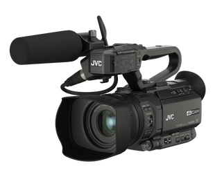 JVC GY-HM250E UHD 4K Streaming Camcorder with Built-in Lower-Thirds Graphics - Videoguys_Oz