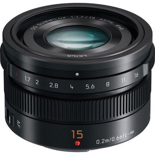 Panasonic Leica 15mm f/1.7 Black Lens