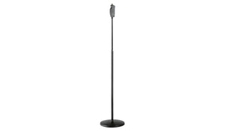 K&M 26085 One-Hand Adjustable Microphone Stand with Cast-Iron Base (1m to 1.7m, Black)