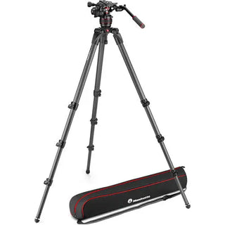 Manfrotto 608 Nitrotech Fluid Video Head and 536 Carbon Fiber Single Legs Tripod