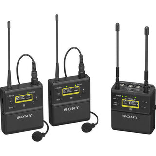 Sony UWP-D27 2-Person Camera-Mount Wireless Omni Lavalier Microphone System (CE42: 638 to 694 MHz)