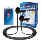 Vidpro XM-DLS Dual-Head Lavalier Microphone for Smartphones and Tablets