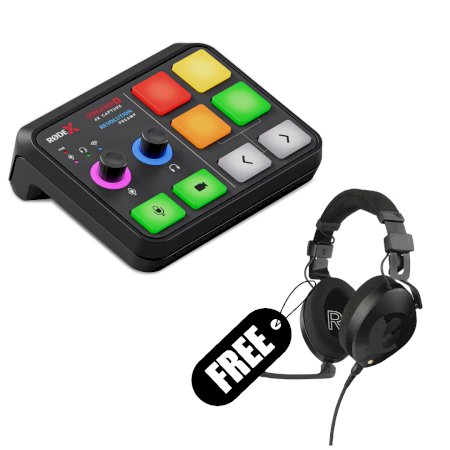 RODE X Streamer X Audio Interface and Video Streaming Console with FREE RODE NTH-100M Professional Over-Ear Headset