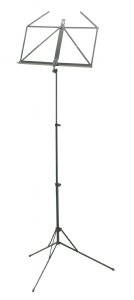 K&M 101 Music stand in Black with 10111 bag