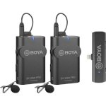 BOYA 2.4 GHz Wireless Microphone System for iOS devices (Receiver and 2-Transmitters)