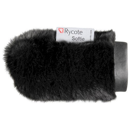 Rycote 10cm Standard Hole Black Fur Softie Windshield