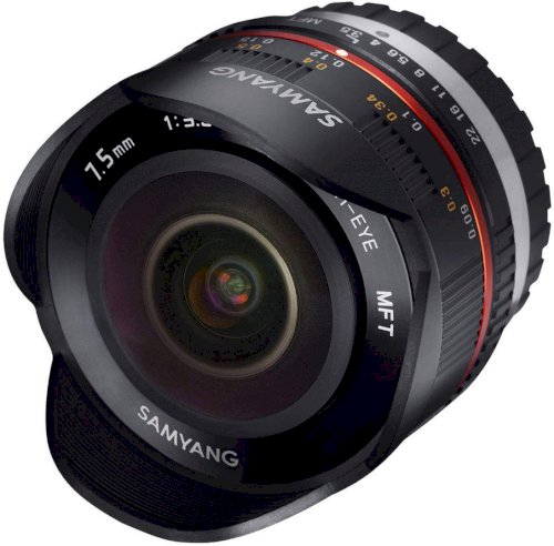 Samyang 7.5mm F3.5 Fisheye UMC II APS-C MFT Camera Lens (Black)