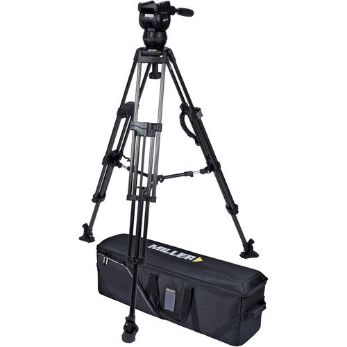 Miller 3715 CX2 Head and 75 Sprinter II Carbon Fibre with Mid-Level Spreader Tripod System