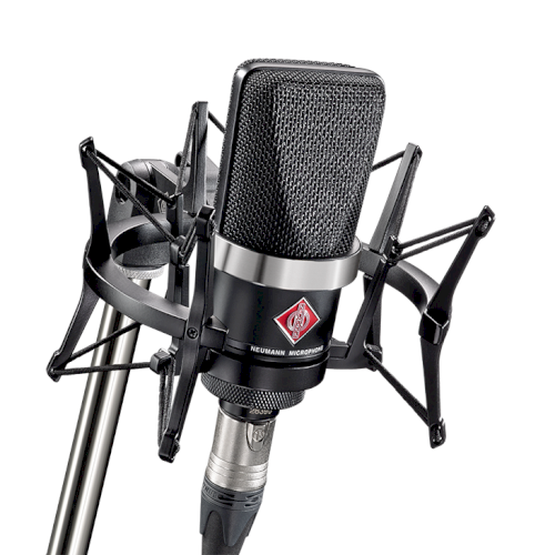 Neumann TLM 102 BK Studio Set Large-Diaphragm Cardioid Condenser Microphone with Shockmount (Black)