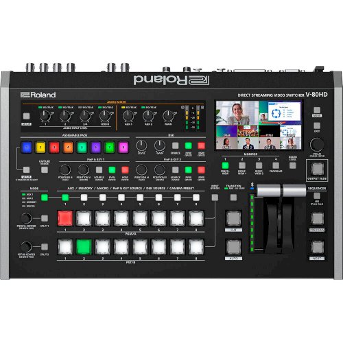 Roland V-80HD Direct Streaming Video Switcher + Graphics Presenter